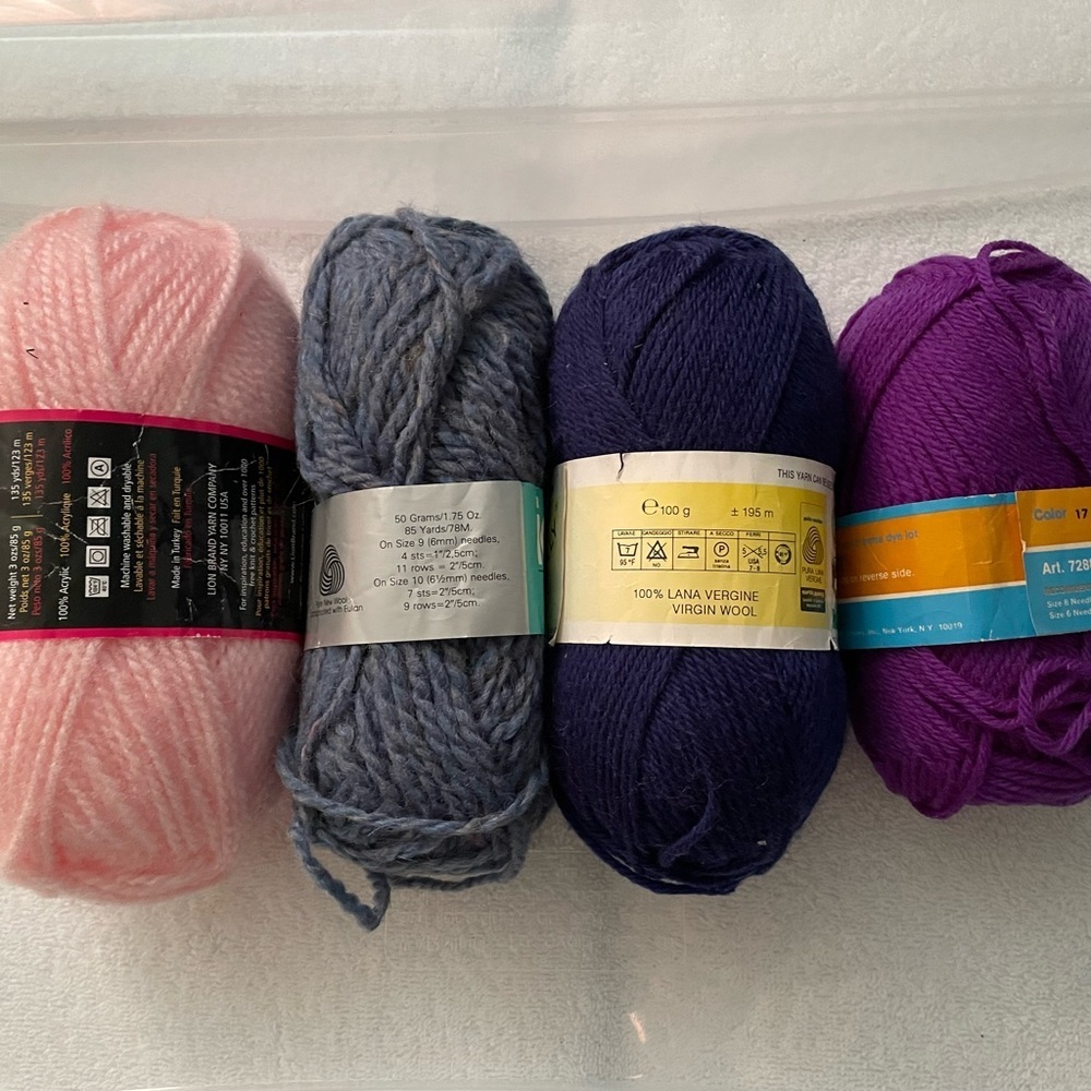 New 4 Pack From Different Brand Yarn